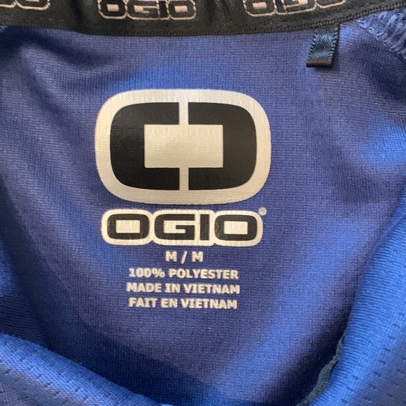 OGIO Mens Blue Polo Pullover Short Sleeve Shirt Size Medium - Picture 4 of 6